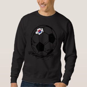 Südkorea-Flagge Fußball Fußball Fan Männer Frauen Sweatshirt