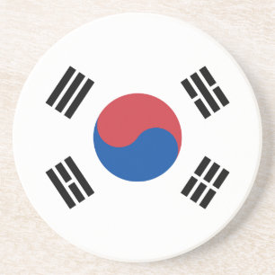 Südkorea-Flagge Getränkeuntersetzer