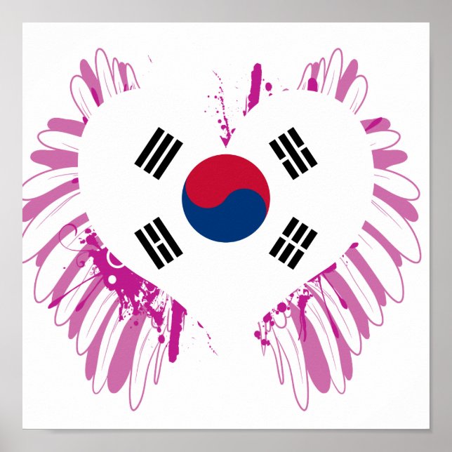 Südkorea-Flagge kaufen Poster (Vorne)
