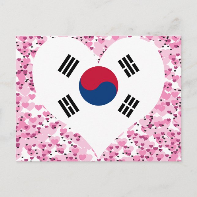 Südkorea-Flagge kaufen Postkarte (Vorderseite)