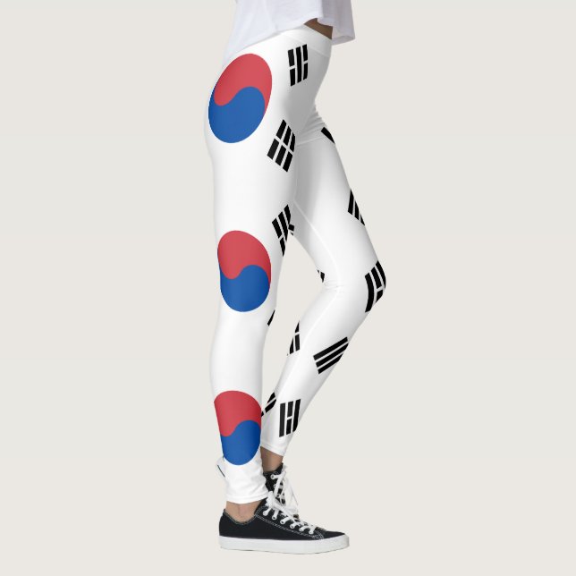 Südkorea-Flagge Leggings (Rechts)