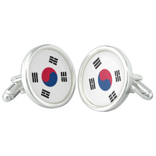 Südkorea-Flagge Manschetten Knöpfe