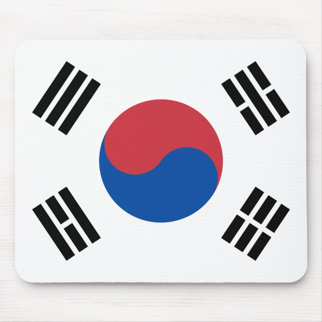 Südkorea-Flagge Mousepad (Vorne)