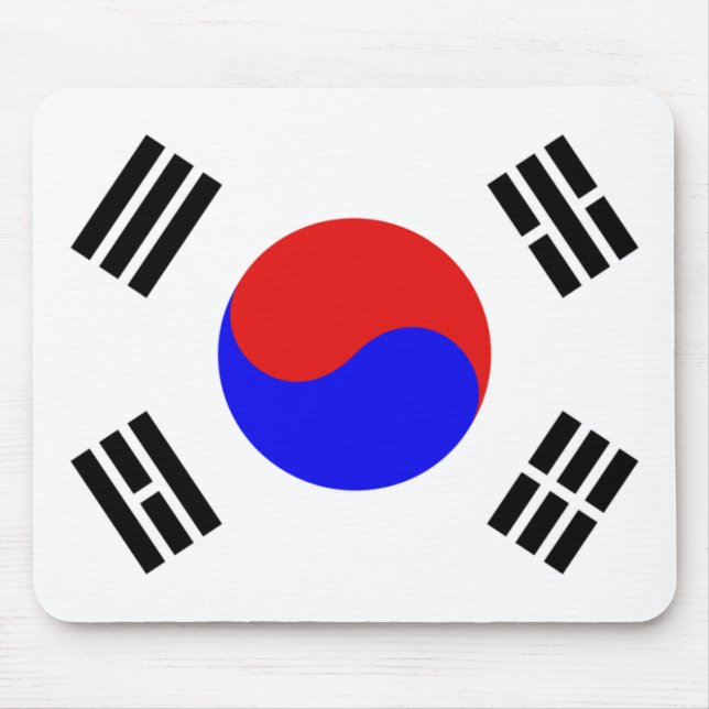 Südkorea-Flagge Mousepad (Vorne)