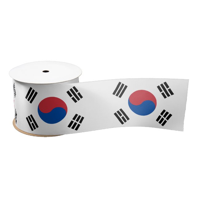 Südkorea-Flagge Satinband (Spule)