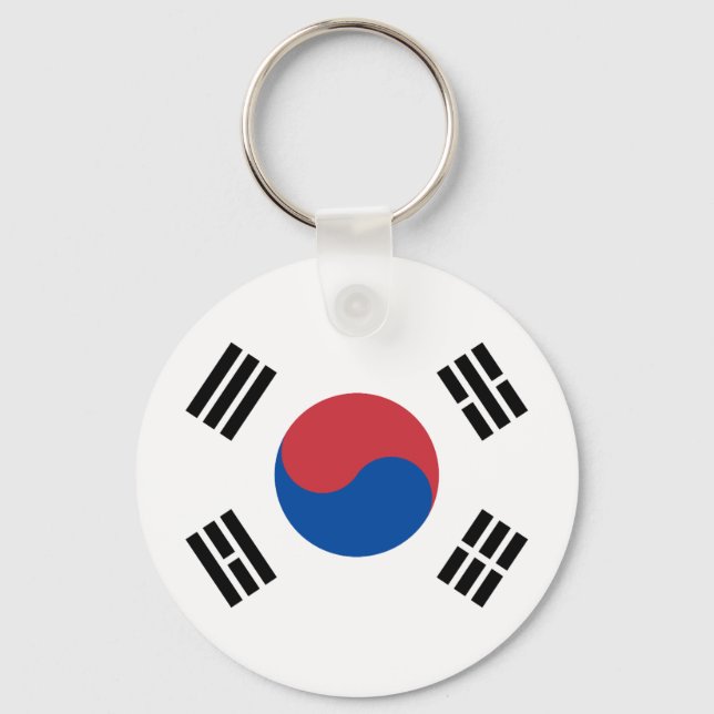 Südkorea-Flagge Schlüsselanhänger (Vorderseite)