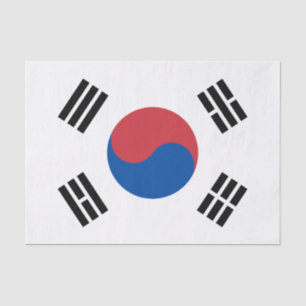 Südkorea-Flagge Seidenpapier
