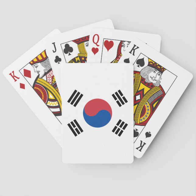 Südkorea-Flagge Spielkarten (Rückseite)