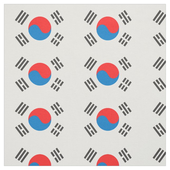 Südkorea-Flagge Stoff (Muster)