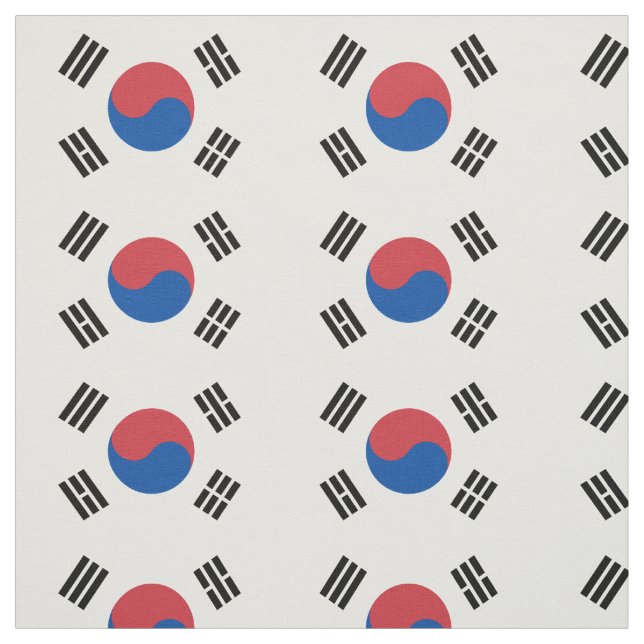Südkorea-Flagge Stoff (Muster)