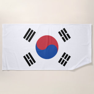 Südkorea-Flagge Strandtuch