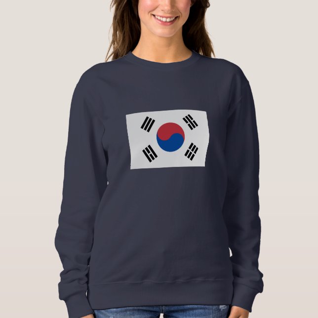 Südkorea-Flagge Sweatshirt (Vorderseite)