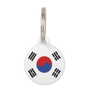 Südkorea-Flagge Tiermarke