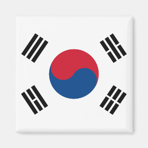 Südkorea-Flaggen-Magnet Magnet