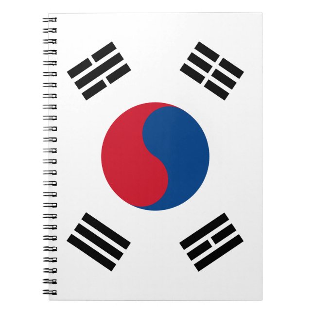 Südkorea-Flaggen-Notizbuch Notizblock (Vorderseite)