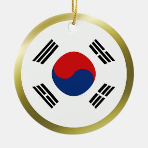 Südkorea-Flaggen-Verzierung Keramikornament