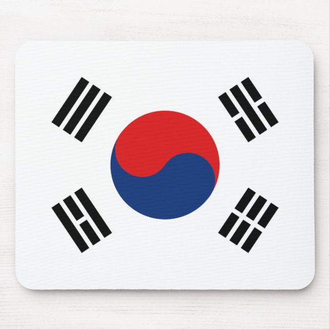 Südkorea Flaggenmousepad Mousepad (Vorne)