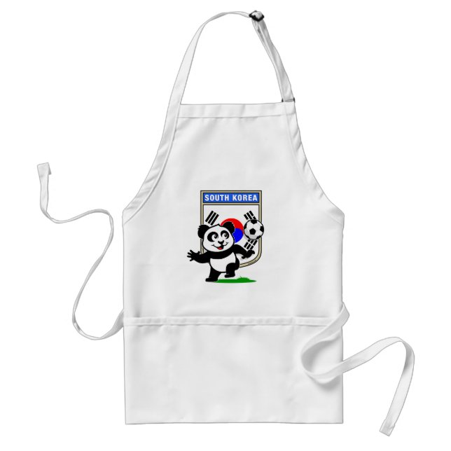 Südkorea Football Panda Schürze (Vorne)
