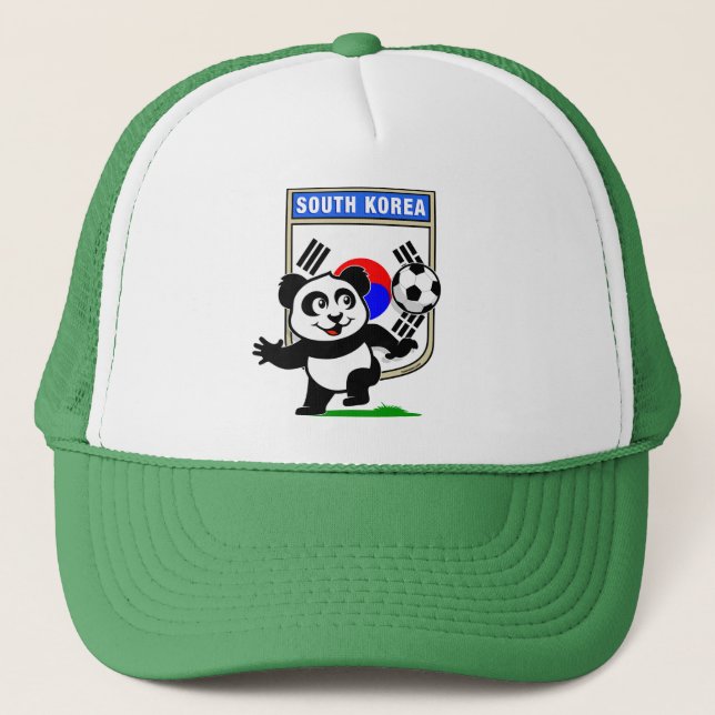 Südkorea Football Panda Truckerkappe (Vorderseite)