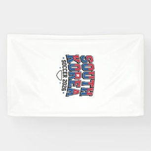 Südkorea Fußball 2026 Fußball Fett Land Typogr Banner