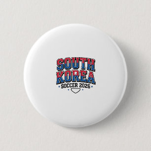 Südkorea Fußball 2026 Fußball Fett Land Typogr Button