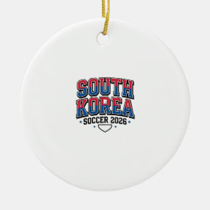 Südkorea Fußball 2026 Fußball Fett Land Typogr Keramik Ornament