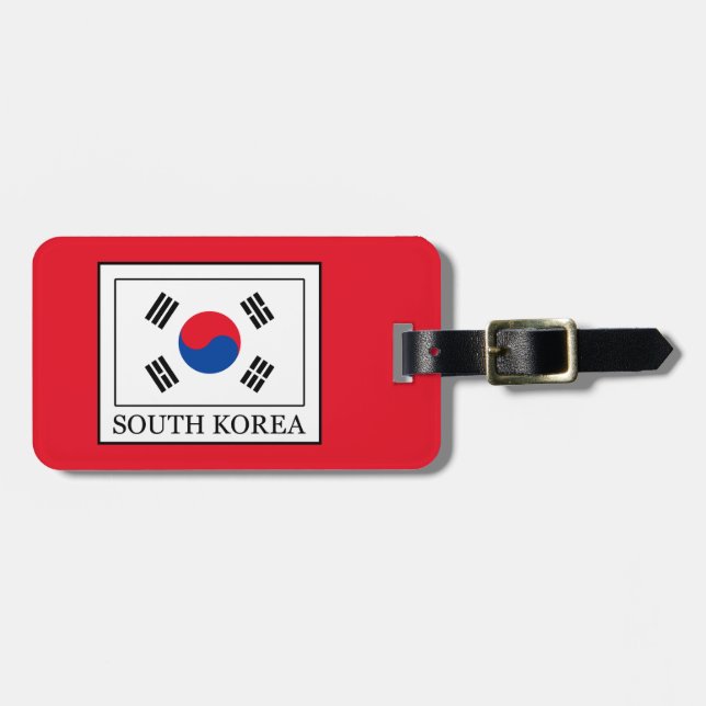 Südkorea Gepäckanhänger (Vorderseite horizontal)