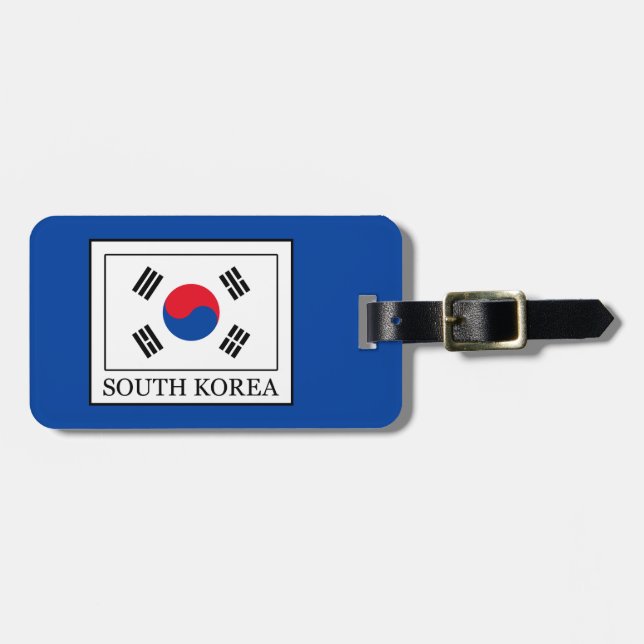Südkorea Gepäckanhänger (Vorderseite horizontal)