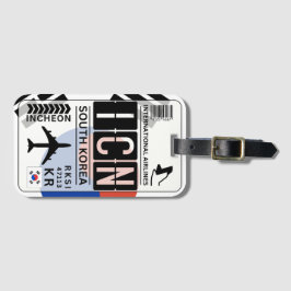 Südkorea Gepäckmarke Gepäckanhänger