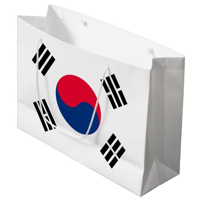 Südkorea Große Geschenktüte (Vorderseite Schrägansicht)