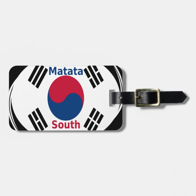 Südkorea Hakuna Matata Art Print/Graphic Gepäckanhänger (Vorderseite horizontal)