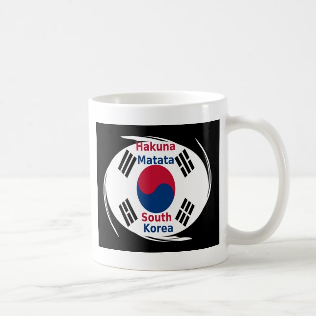 Südkorea Hakuna Matata Art Print/Graphic Tasse (Rechts)