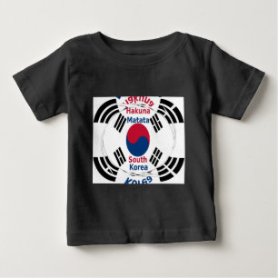 Südkorea Hakuna Matata Kunst Druck/Grafik Baby T-shirt