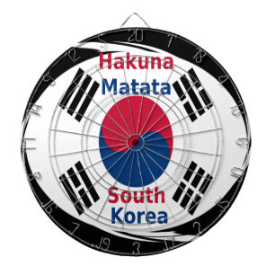 Südkorea Hakuna Matata Kunst Druck/Grafik Dartscheibe