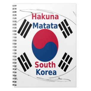 Südkorea Hakuna Matata Notizblock
