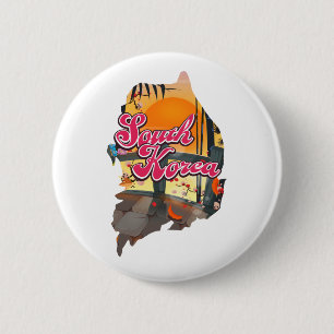 Südkorea Karte Button