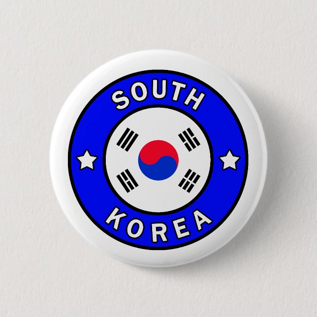 Südkorea-Knopf Button (Vorderseite)