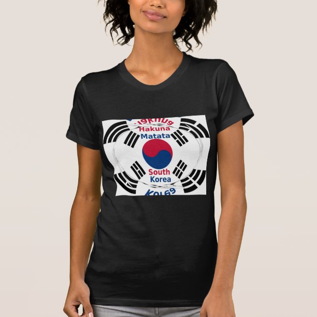 Südkorea - Landesfarben für Flaggen Art Print/Grap T-Shirt (Vorderseite)