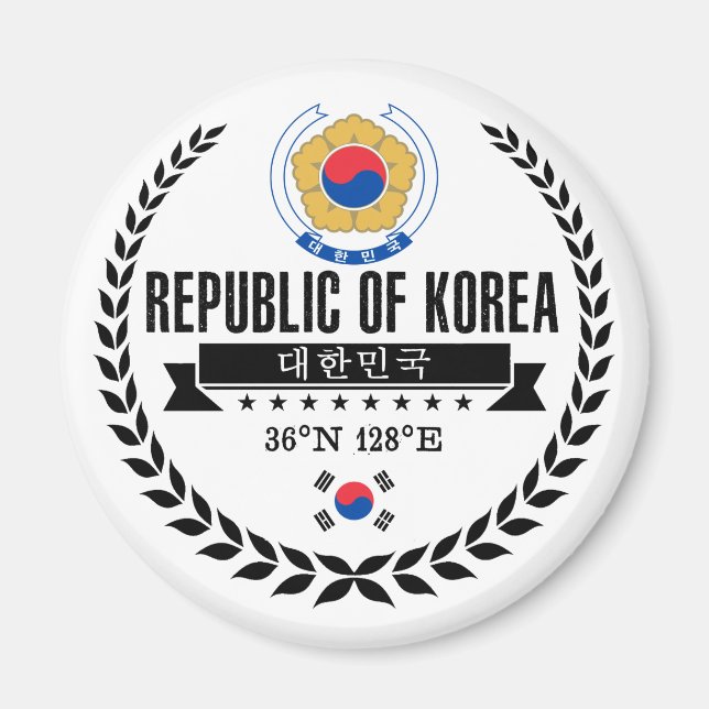Südkorea Magnet (Vorne)