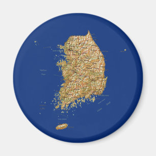 Südkorea Mappnet Magnet