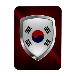 Südkorea Metallisches Emblem Magnet