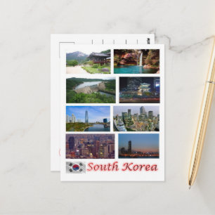 Südkorea - Mosaik - Postkarte