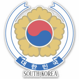 Südkorea NationalEmblem Patriotic Aufkleber