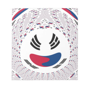 Südkorea Nationalflagge: Koreanische Taegeukgi Pri Notizblock