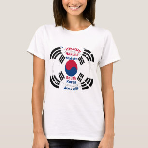 Südkorea Nationalflaggen-Farben Kunstposter/Grafik T-Shirt