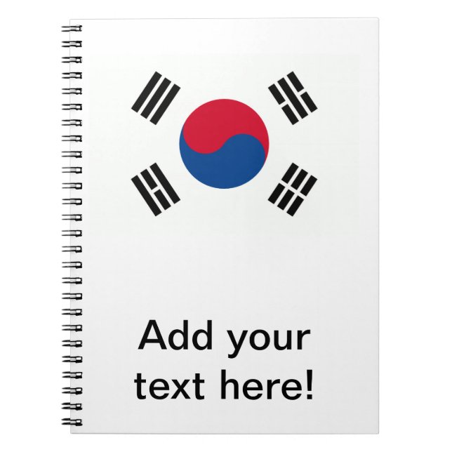 Südkorea Notizblock (Vorderseite)