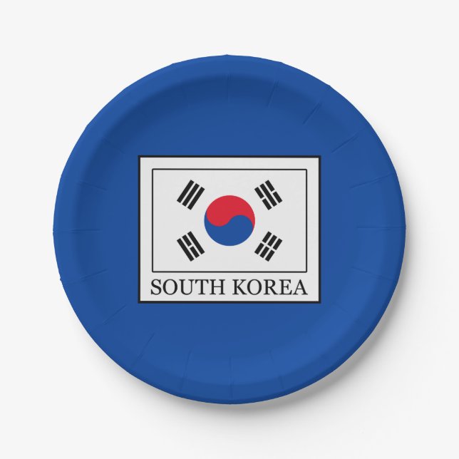 Südkorea Pappteller (Vorderseite)
