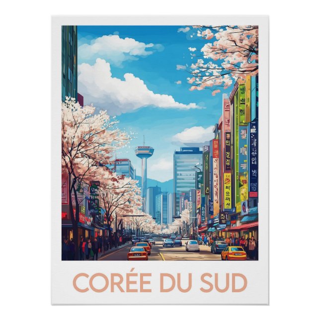 Südkorea-Plakat Poster (Vorderseite)