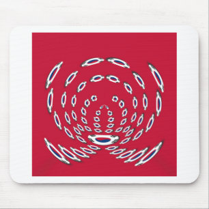 Südkorea Polka-Punkt-Flagge Mousepad