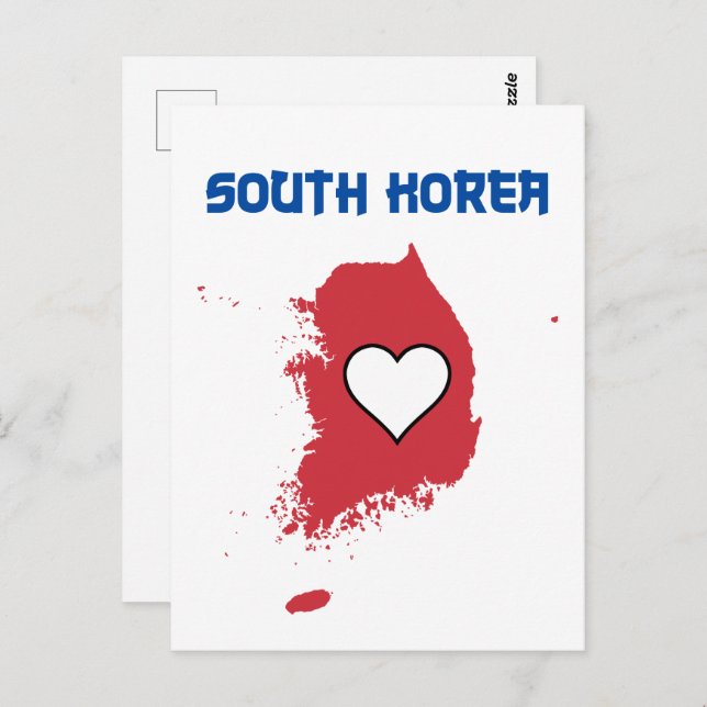 Südkorea Postkarte (Vorne/Hinten)
